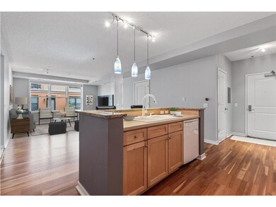 Kitchen island is great for entertaining.