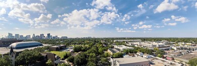 Panoramic views of the southern skyline, overlooki
