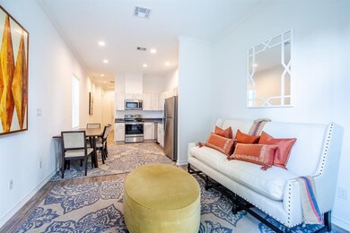 high ceilings in living area