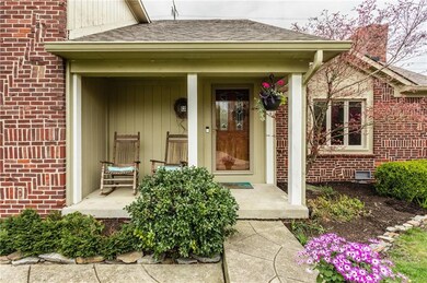 Covered Front Porch perfect for a couple of rocking chairs