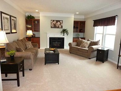 Family Room. Huge family room with gas log firepla