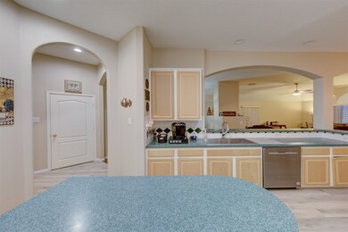 Open kitchen with plenty of storage!