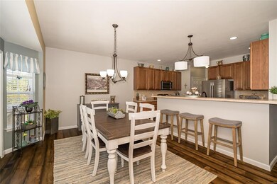 Breakfast Room and island have newer light fixture
