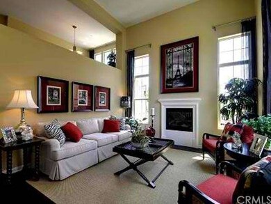Photo of model living room.  Photo not intended to