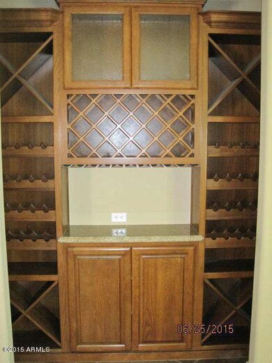 built in wine rack