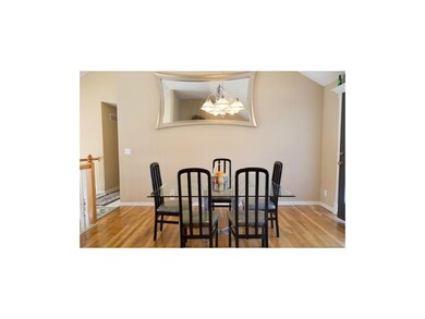 Lovely open dining area with walkout deck