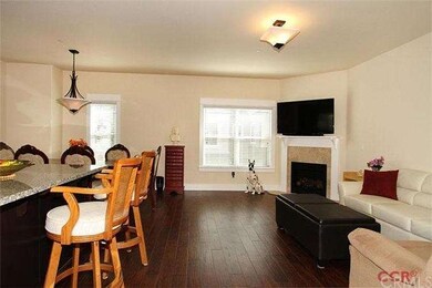 Your living room with a fire place to keep you coz