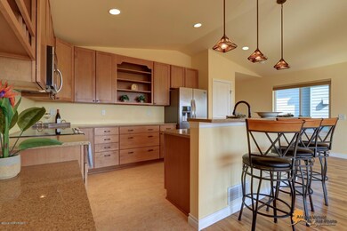 Open Kitchen with Bar Seating