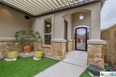 Gated Courtyard with motorized Pergola!