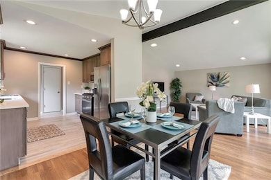 Dining Area is Open to Both the Kitchen and Living