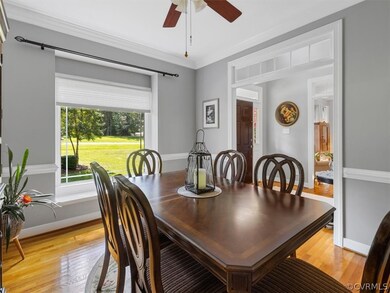 Formal Dinning Room with Crown Molding, Chair Rail
