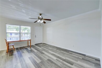 New wood look laminate flooring.