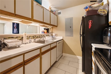 Kitchen bar opens to living space