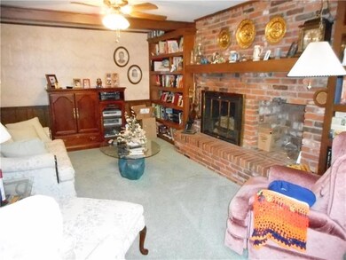 1st Floor Family Room:  Beamed ceilings, built in 
