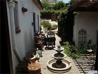 fountain just outside the dining room