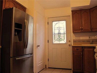 Kitchen. Stainless steel refrigerator.