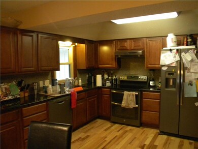 granite counters with new backsplash and beautiful