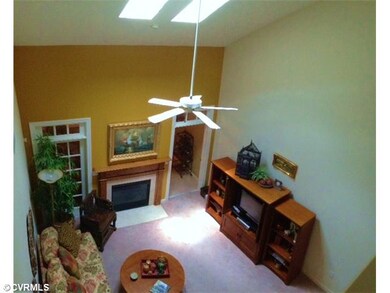 Living Room - Dramatic 2-story living room with va