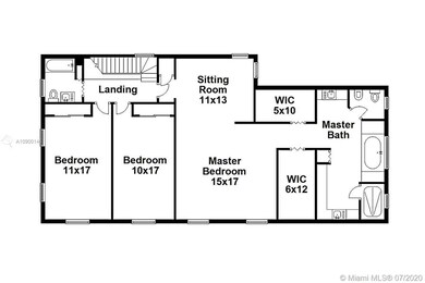 Floor plan second floor