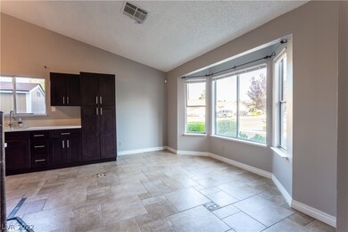 View from entryway to the breakfast nook.