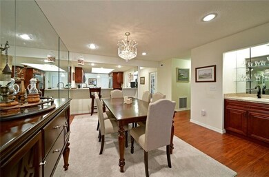 Dining area looking into the beautiful open kitche