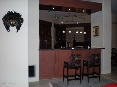 Wet Bar Looking Into Kitchen