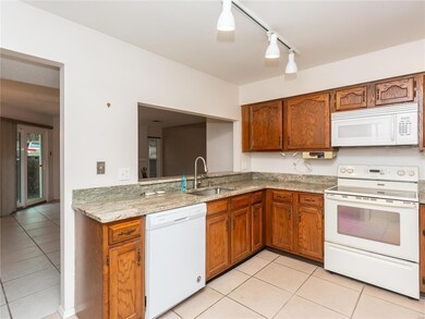 Breakfast bar overlooking the Dining and Living Ro