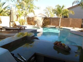 pool from bbq