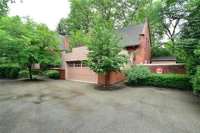 A view of the two car integral garage also shows a