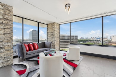 Living area with panoramic views.