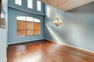 Combination dining room and family room or flex space