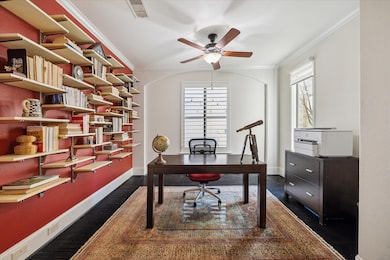 Spacious first-floor office or bedroom.