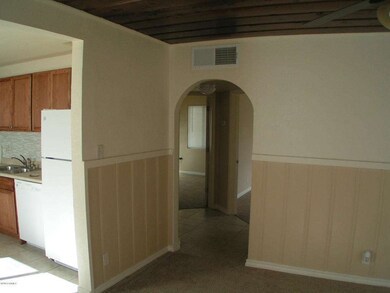 Looking toward hall, bedrooms, bath