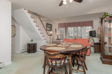 Open floorplan and standard staircase