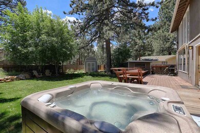 Large backyard with hot tub (optional with sale). 