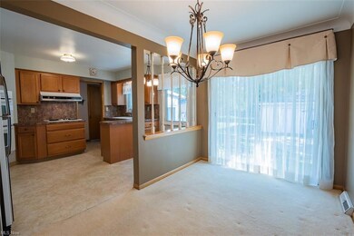 Dining room open to kitchen...