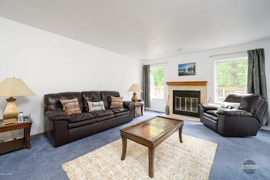 Living Room w/Wood Fireplace