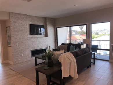 Gorgeous stone accent wall with fireplace