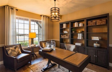 Flex space as study *Photos of furnished model. No