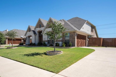 Side driveway with cedar garage door
