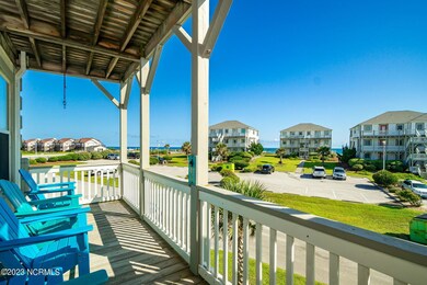 Covered back porch w/ ocean views