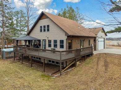 Wrap around deck with lake views