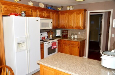 Quarts Countertops. The refrigerator conveys, but the water dispenser in the door does not work.
