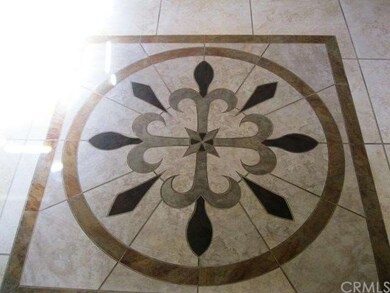 Custom designed entry tile.