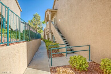 Stairway to private patio