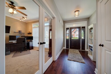 Large office with glass french doors. Perfect for working from home!