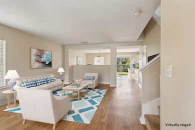 Enter to a large area that flows to dining and kitchen ...