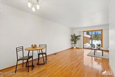 Living room and dining area