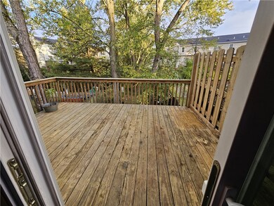 Walk out from dining area to the deck
