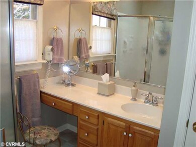 Master Bath - Master bath with skylight, vanity ar